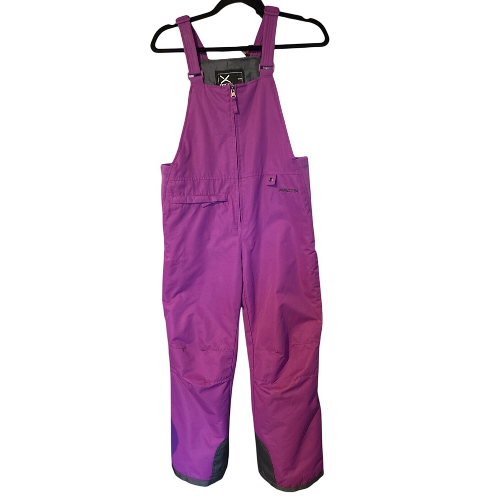 Snow Bib Overalls Kids Medium Purple Excellent Insulated Ski Pants Arctix